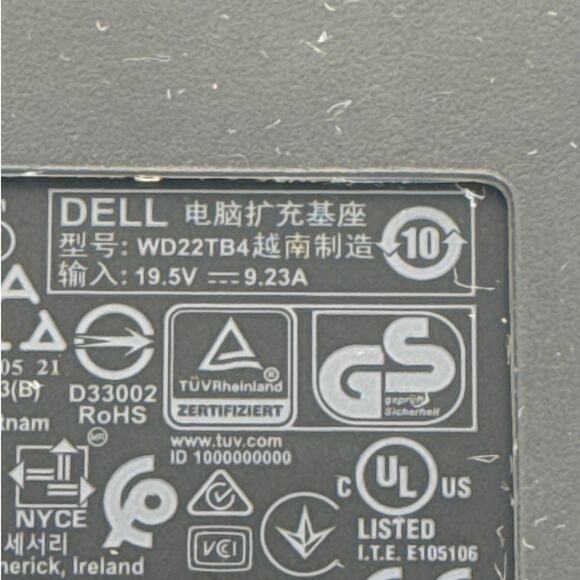 Dell WD22TB4 Thunderbolt USB-C Docking Station No AC Adapter - Picture 6 of 6